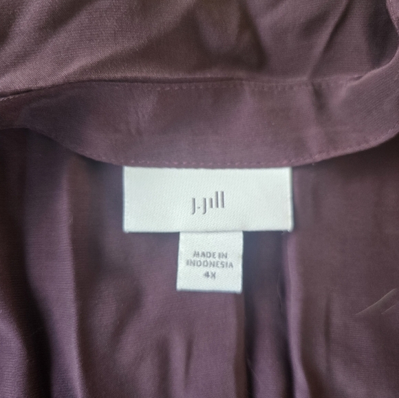 J. Jill Tunic Deep Purple Size 4x - Picture 7 of 8